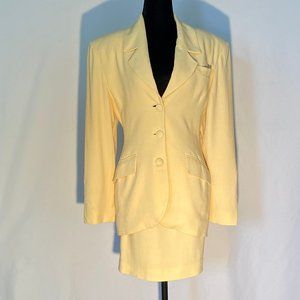 Vintage bebe Cream Skirt Suit